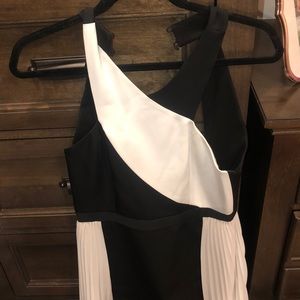 BCBG white and black dress